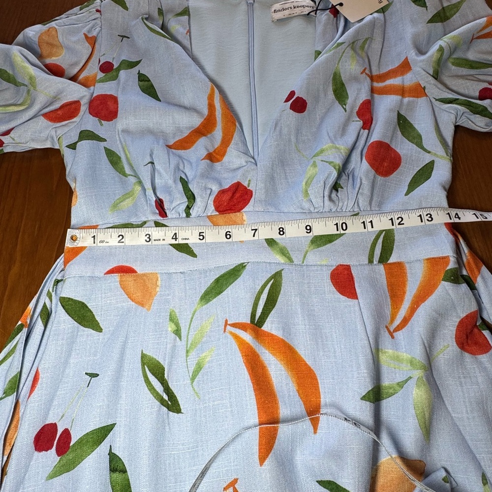 Finders Keepers Fruit Print V-Neck Mini Dress - Picture 8 of 13